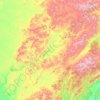 Топографическая карта Верхнебуреинский район, высота, рельеф