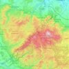 Топографическая карта Harz (LK Goslar), высота, рельеф