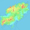 Топографическая карта Ibiza, высота, рельеф