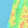 Топографическая карта Netanya, высота, рельеф