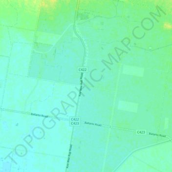 Топографическая карта Pakenham South, высота, рельеф