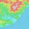 Топографическая карта Tossa de Mar, высота, рельеф