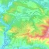Топографическая карта Las Médulas, высота, рельеф