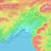 Топографическая карта Cassis, высота, рельеф