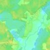 Топографическая карта Бершты, высота, рельеф