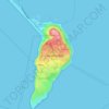 Топографическая карта Isle of Portland, высота, рельеф