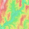 Топографическая карта Широковское Водохранилище, высота, рельеф