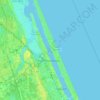 Топографическая карта Ormond Beach, высота, рельеф
