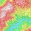 Топографическая карта Capriana, высота, рельеф