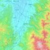 Топографическая карта 山形市, высота, рельеф