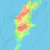 Топографическая карта Gotland, высота, рельеф