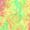 Топографическая карта Уинский муниципальный округ, высота, рельеф