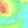 Топографическая карта Большая Елань, высота, рельеф