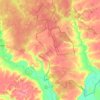 Топографическая карта Куликовское сельское поселение, высота, рельеф