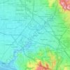 Топографическая карта Ирвайн, высота, рельеф