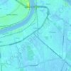 Топографическая карта Gretna, высота, рельеф