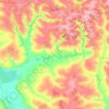 Топографическая карта Бунинский сельсовет, высота, рельеф