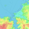 Топографическая карта Saint-Malo, высота, рельеф