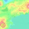 Топографическая карта Ахлат, высота, рельеф