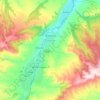 Топографическая карта Эльбурганское сельское поселение, высота, рельеф