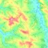 Топографическая карта Fieux, высота, рельеф
