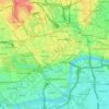 Топографическая карта Вестминстер, высота, рельеф