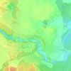 Топографическая карта Новосиверская, высота, рельеф