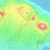 Топографическая карта Бангли, высота, рельеф
