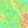 Топографическая карта Umbria, высота, рельеф