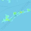 Топографическая карта Fishers Island, высота, рельеф