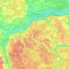 Топографическая карта Клязьминское сельское поселение, высота, рельеф
