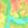 Топографическая карта Шустово, высота, рельеф