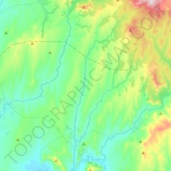 Топографическая карта Шипуниха, высота, рельеф