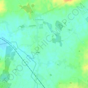 Топографическая карта Clonmore, высота, рельеф