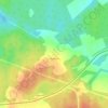 Топографическая карта Богданово, высота, рельеф