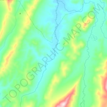 Топографическая карта Шукша, высота, рельеф