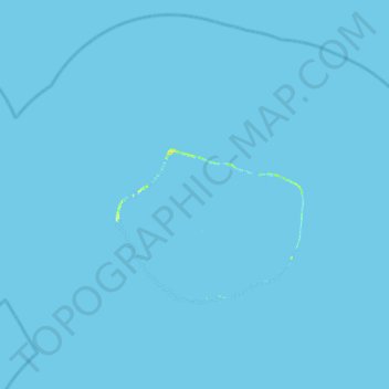 Топографическая карта Arutua, высота, рельеф
