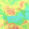 Топографическая карта Пржевальское, высота, рельеф