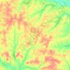 Топографическая карта Rusk County, высота, рельеф