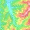 Топографическая карта Sinio, высота, рельеф