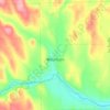 Топографическая карта Washburn, высота, рельеф
