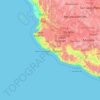 Топографическая карта Manzanillo, высота, рельеф