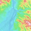Топографическая карта сельское поселение Село Богородское, высота, рельеф