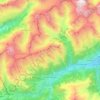Топографическая карта Disentis/Mustér, высота, рельеф