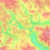 Топографическая карта Дзержинский район, высота, рельеф