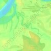 Топографическая карта Медянки Русские, высота, рельеф
