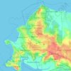 Топографическая карта City of Darwin, высота, рельеф