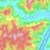 Топографическая карта Glen Huon, высота, рельеф