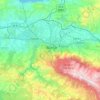 Топографическая карта Османгази, высота, рельеф