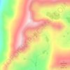 Топографическая карта Seven Sisters Lakes, высота, рельеф